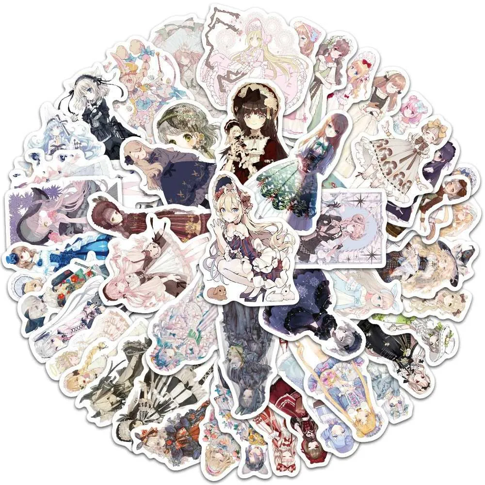 Shop Japanese Street Girl Stickers - Unique designs
