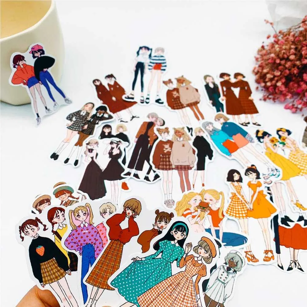 Shop Japanese Street Girl Stickers - Unique designs