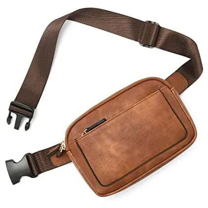 Simple Classic Stylish Leather Everyday Belt Sling Bag