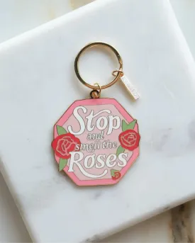Smell the Roses Key Chain