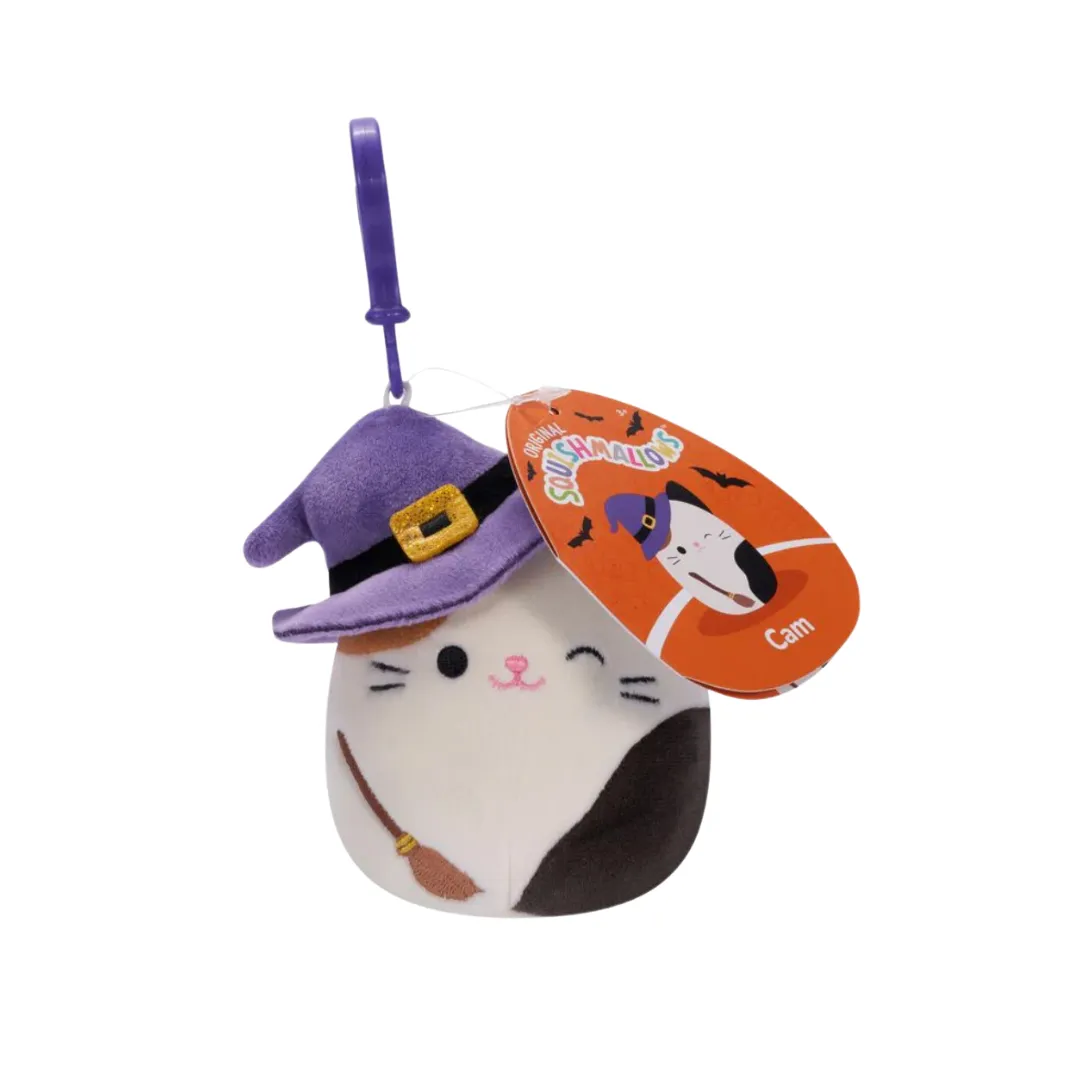 Squishmallows Halloween Cam the Witch Cat Keychain