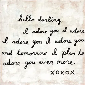 Sugarboo Designs Letter #2 (I Adore You) Art Print