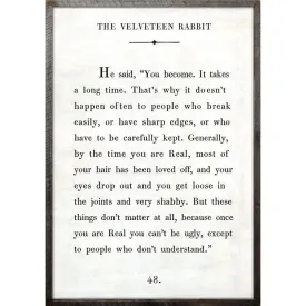 Sugarboo Designs The Velveteen Rabbit Art Print