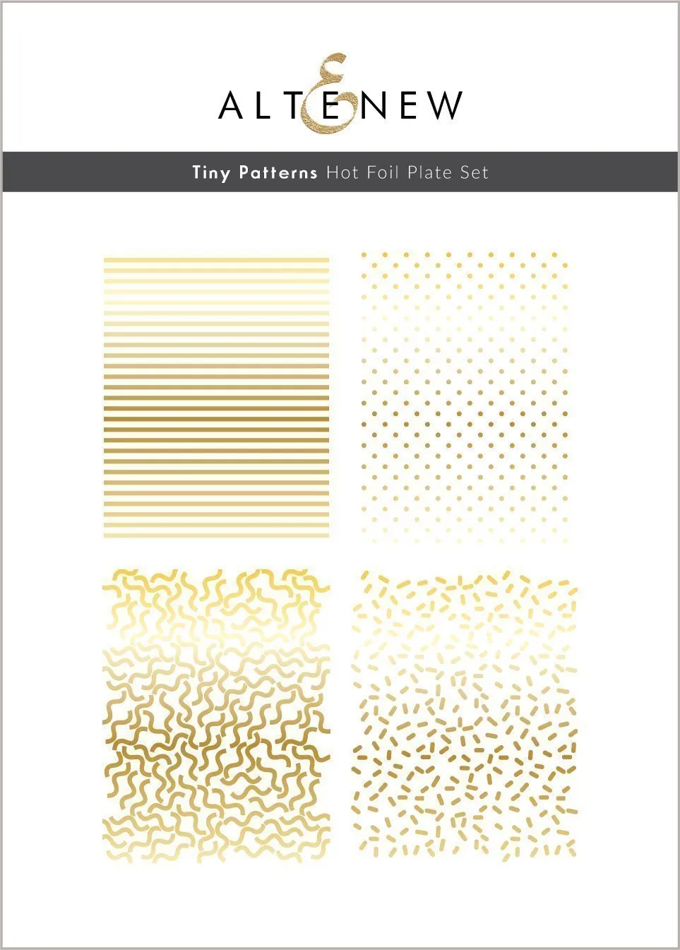 Tiny Patterns Hot Foil Plate Set (4 in 1) - RETIRING