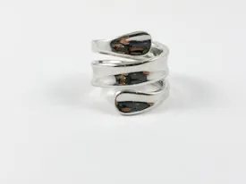 Unique Shaped Metallic Design Brass Ring