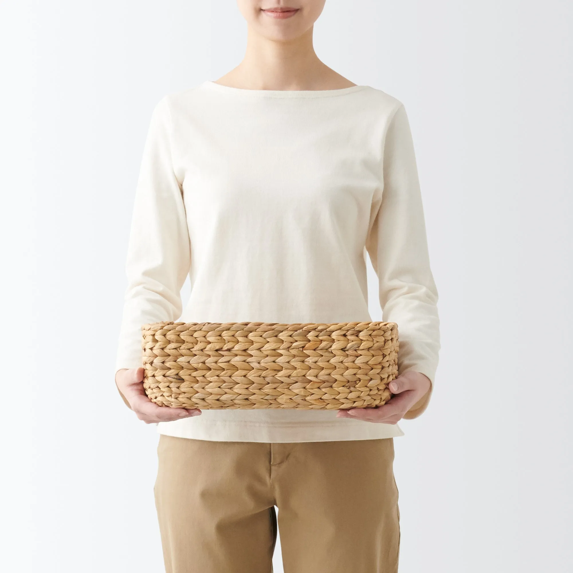 Water Hyacinth Basket - Rectangle - Small W34 x D23 x H12 cm