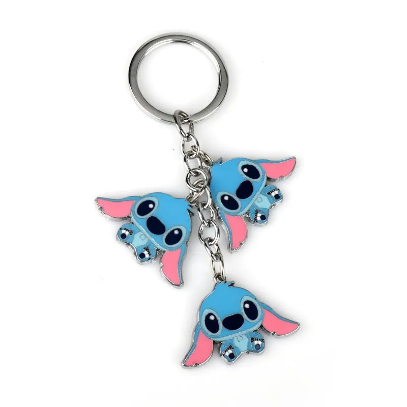 Wholesale blue alloy key chain JDC-KC-AW017