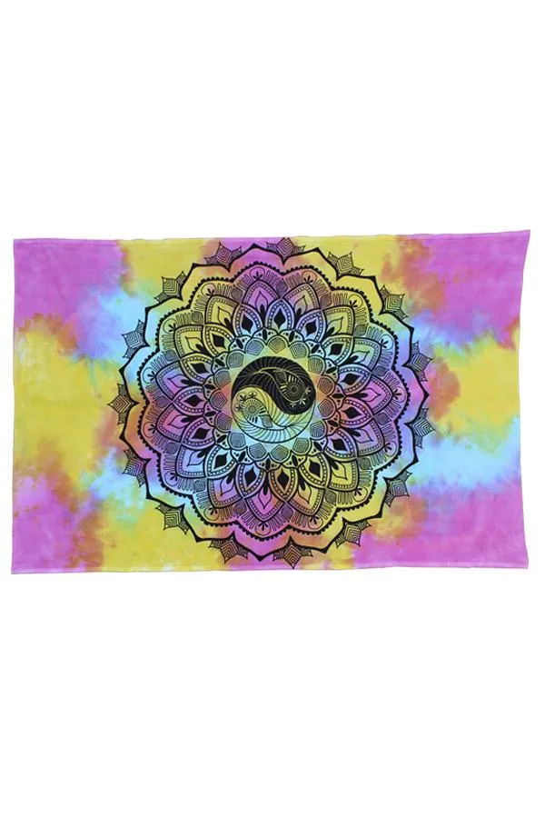 Yin-Yang Mandala Tapestry