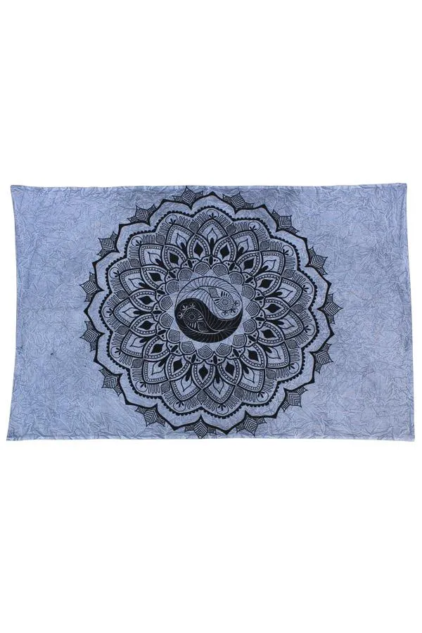 Yin-Yang Mandala Tapestry